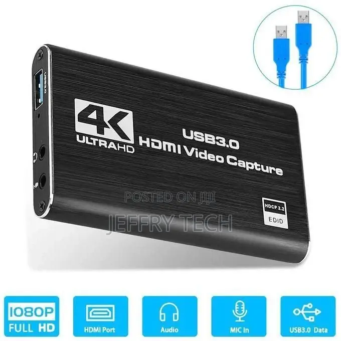  HDMI to USB 3.0 HD Video Audio Game Capture Card Device F