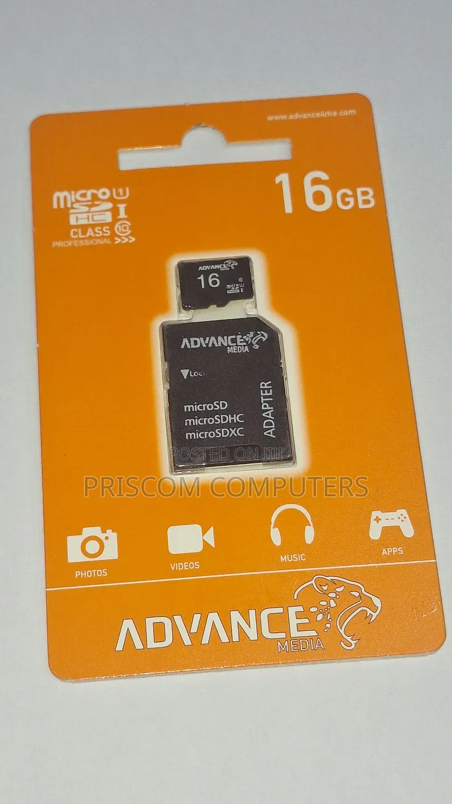 16gb Advance Microsd Memory Card With Reader