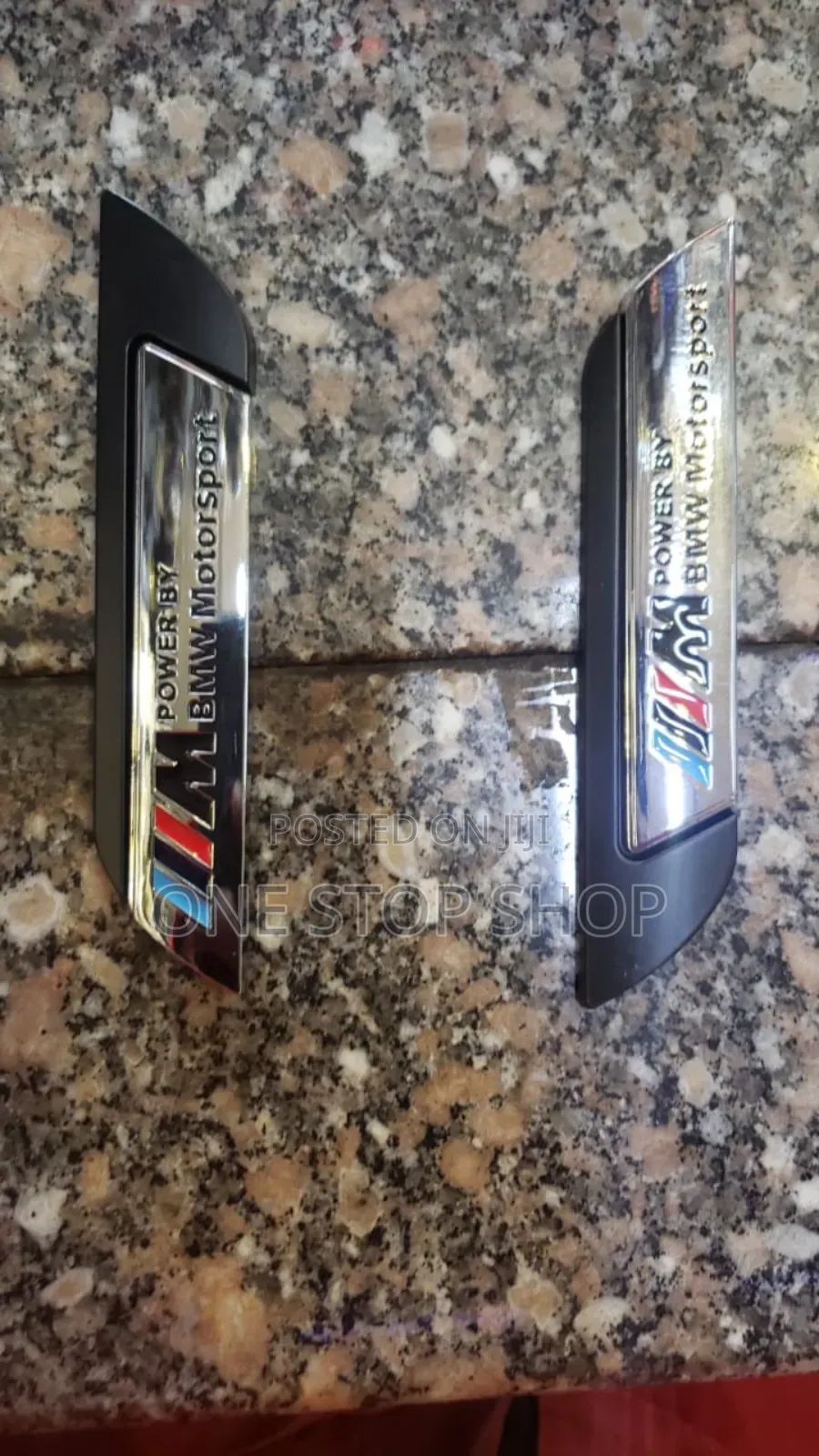 Silver Metallic BMW Motorsport Badge