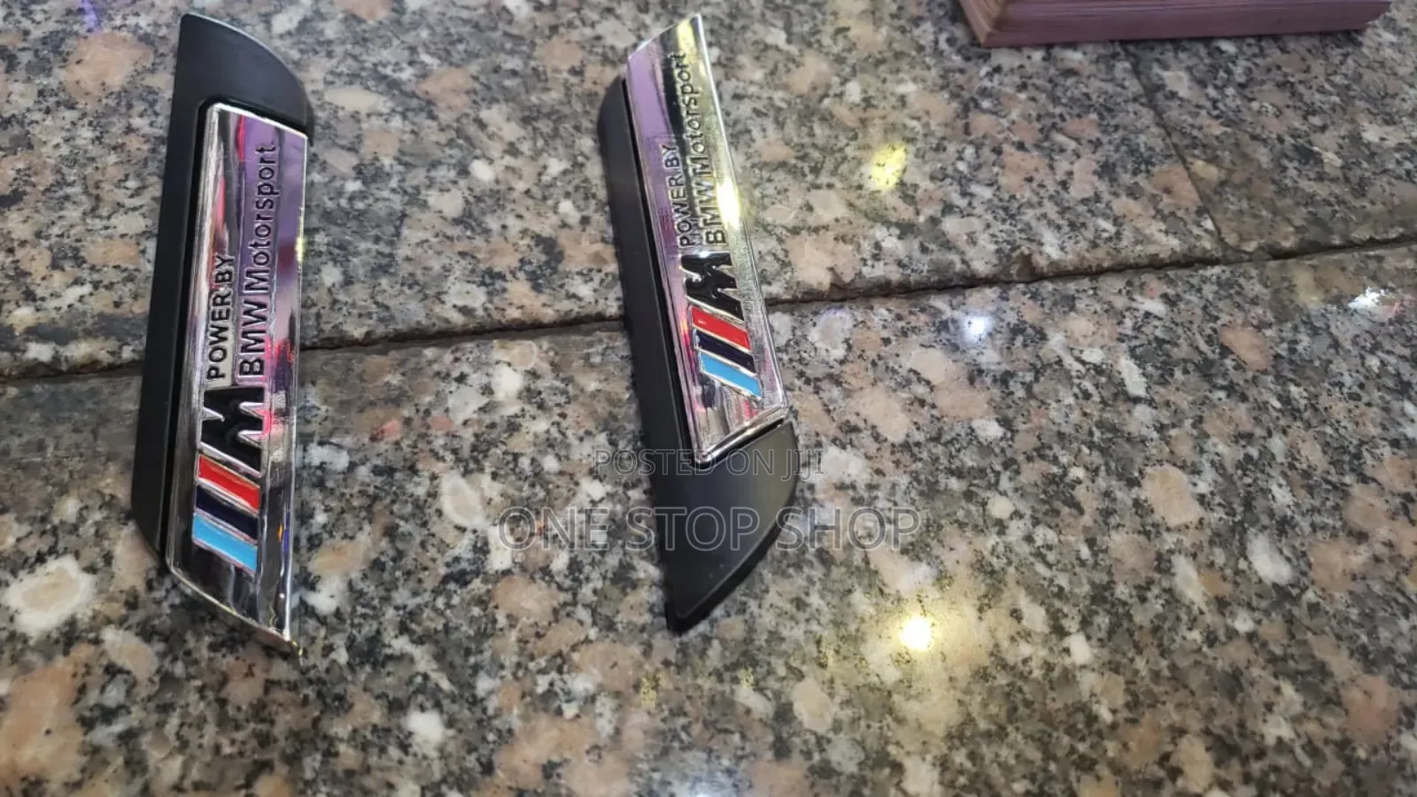 Silver Metallic BMW Motorsport Badge