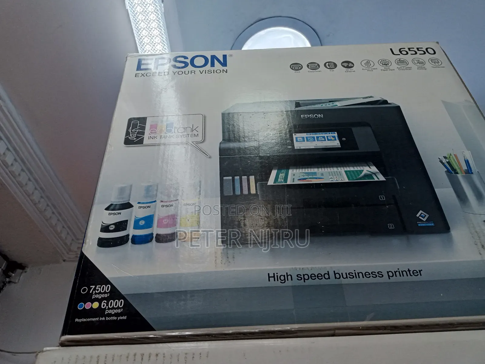 Epson Ecotank L6550 A4 Colour Wi-Fi Duplex All-in-One Ink Ta