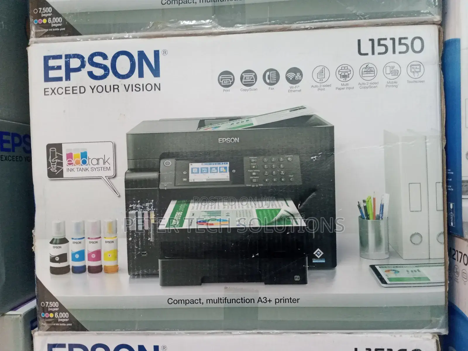 Epson Ecotank L15150 A3 Wi-Fi Duplex All-in-One Ink Printer