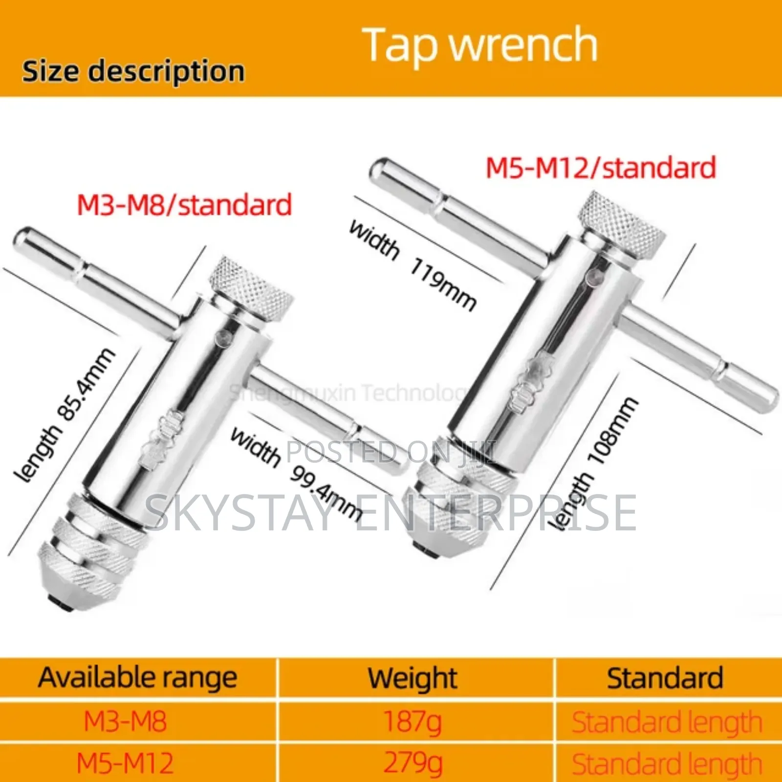 Thread Ap Wrench 2pcs Set M5-M12