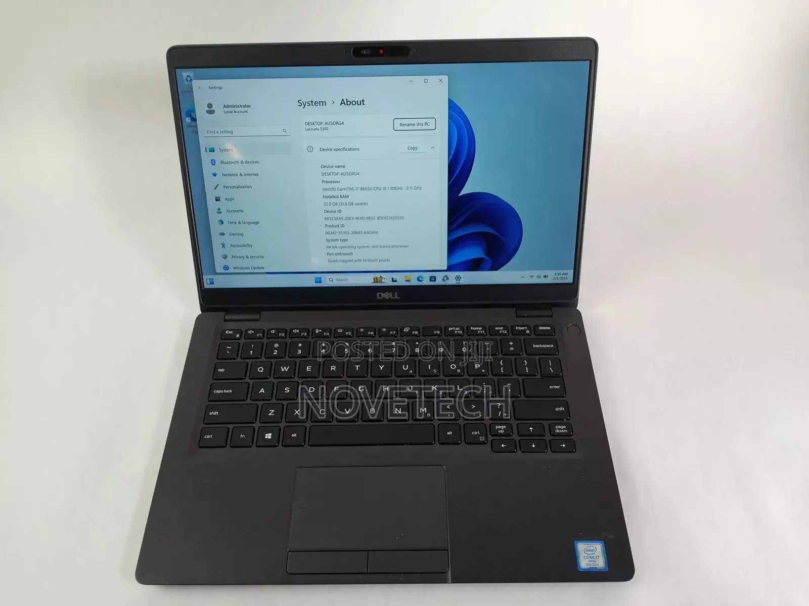 Laptop Dell Latitude 5300 16GB Intel Core I7 SSD 256GB