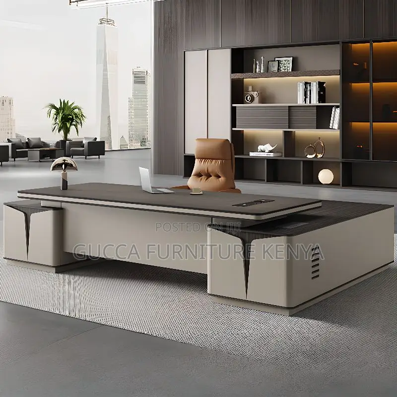 Office Tables:1800mm Managers Writing Table With Drawers