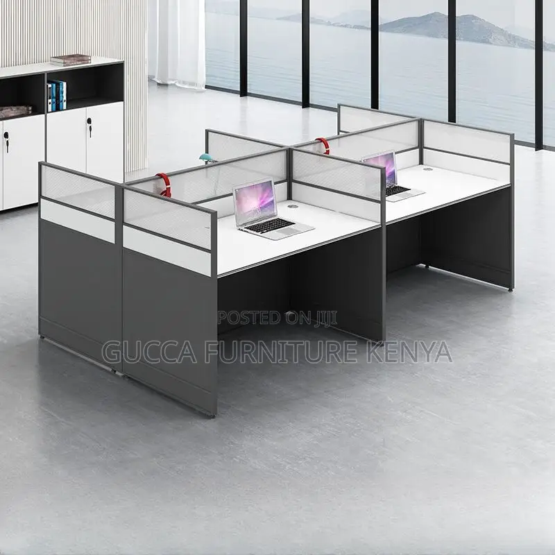 Workstation:Contemporary Reclaimed Wood White Workstation