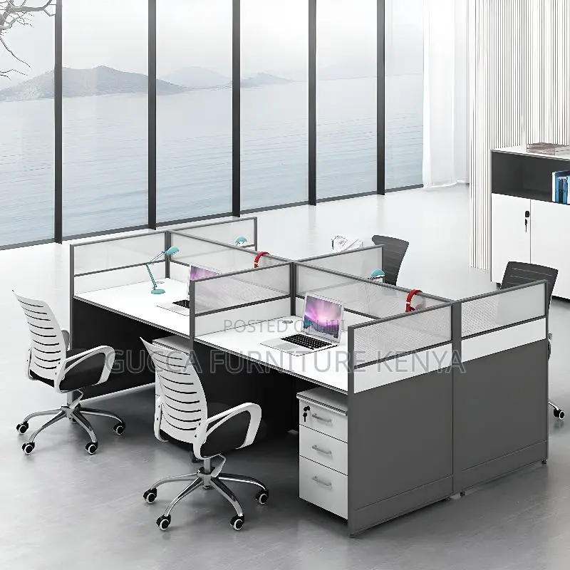 Workstation:Contemporary Reclaimed Wood White Workstation