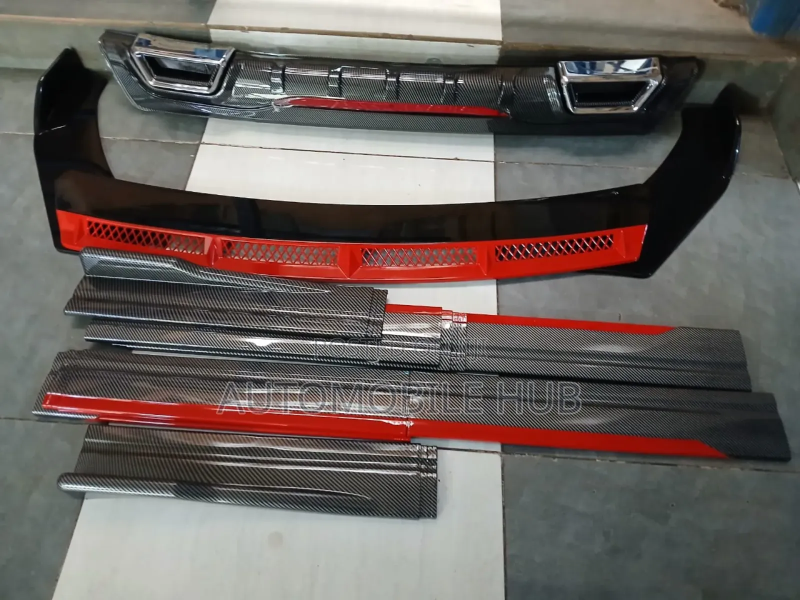 Car Universal Front Bumper Lips,Side Skirts,Rear Diffuser