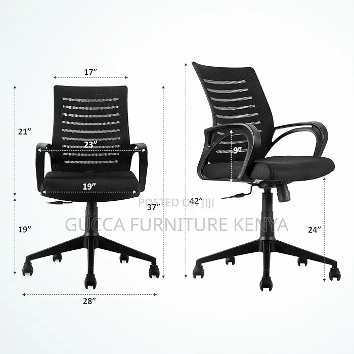 Office Chairs: Heavy Duty Mid Back Mesh Office Chair