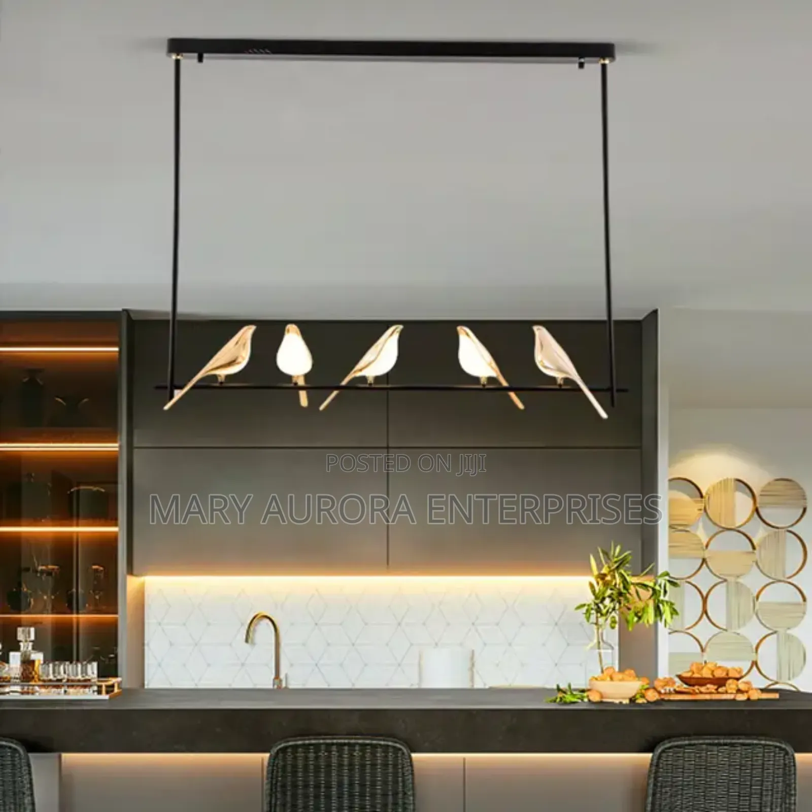 Magpie Chandelier/Bird Chandelier