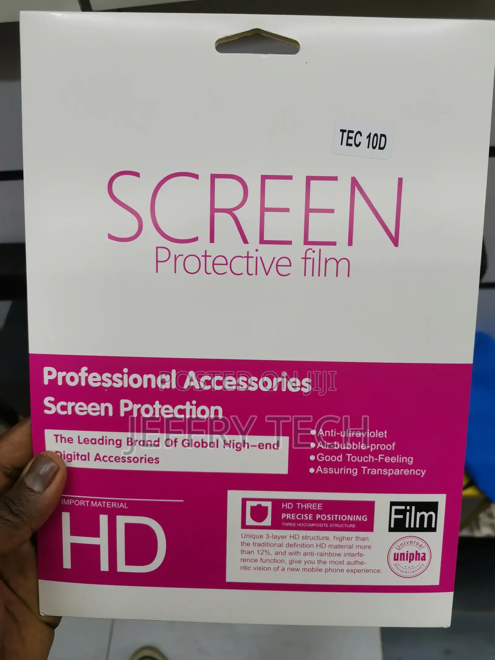 Tecno Droipad 10D Pro II(Tab 10D) Screen Guard – Transparent