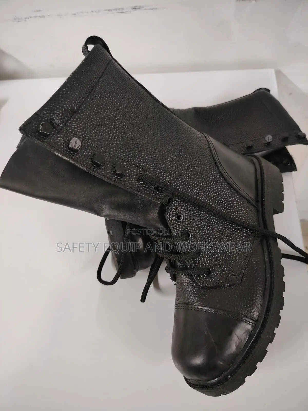Leather Security Boots