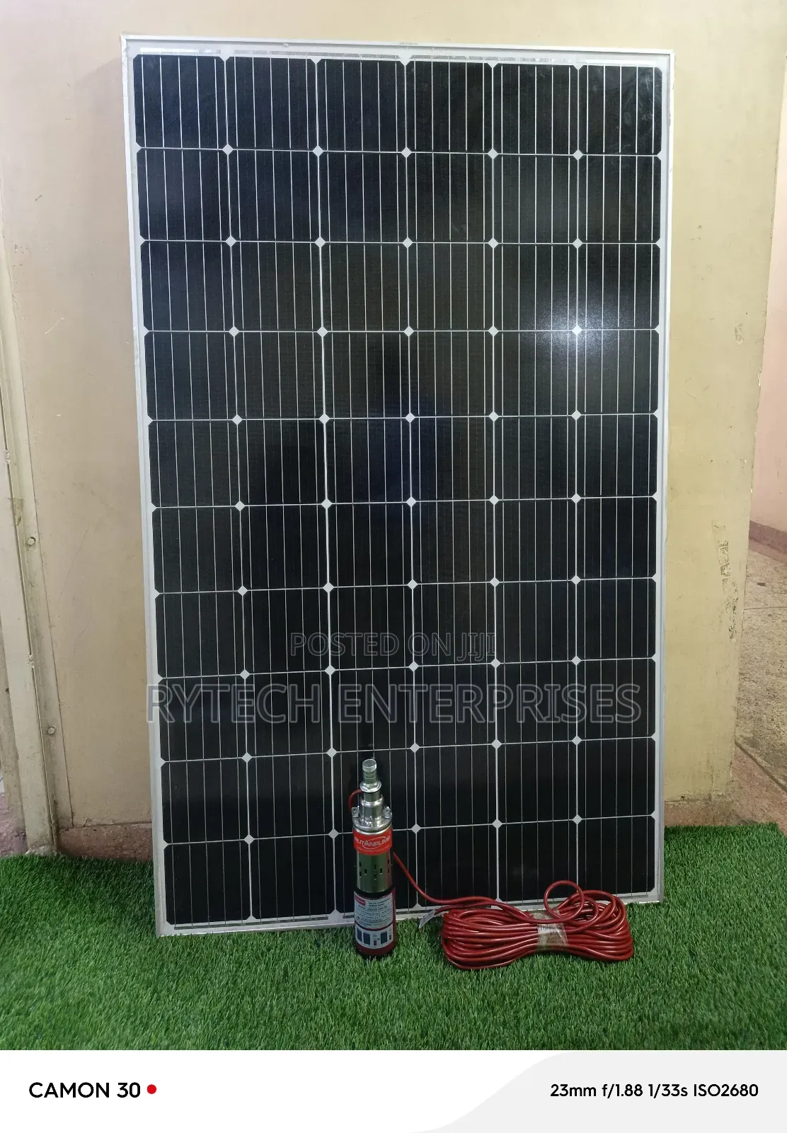 Solar Submersible Pump and Solar Panel, 250 W