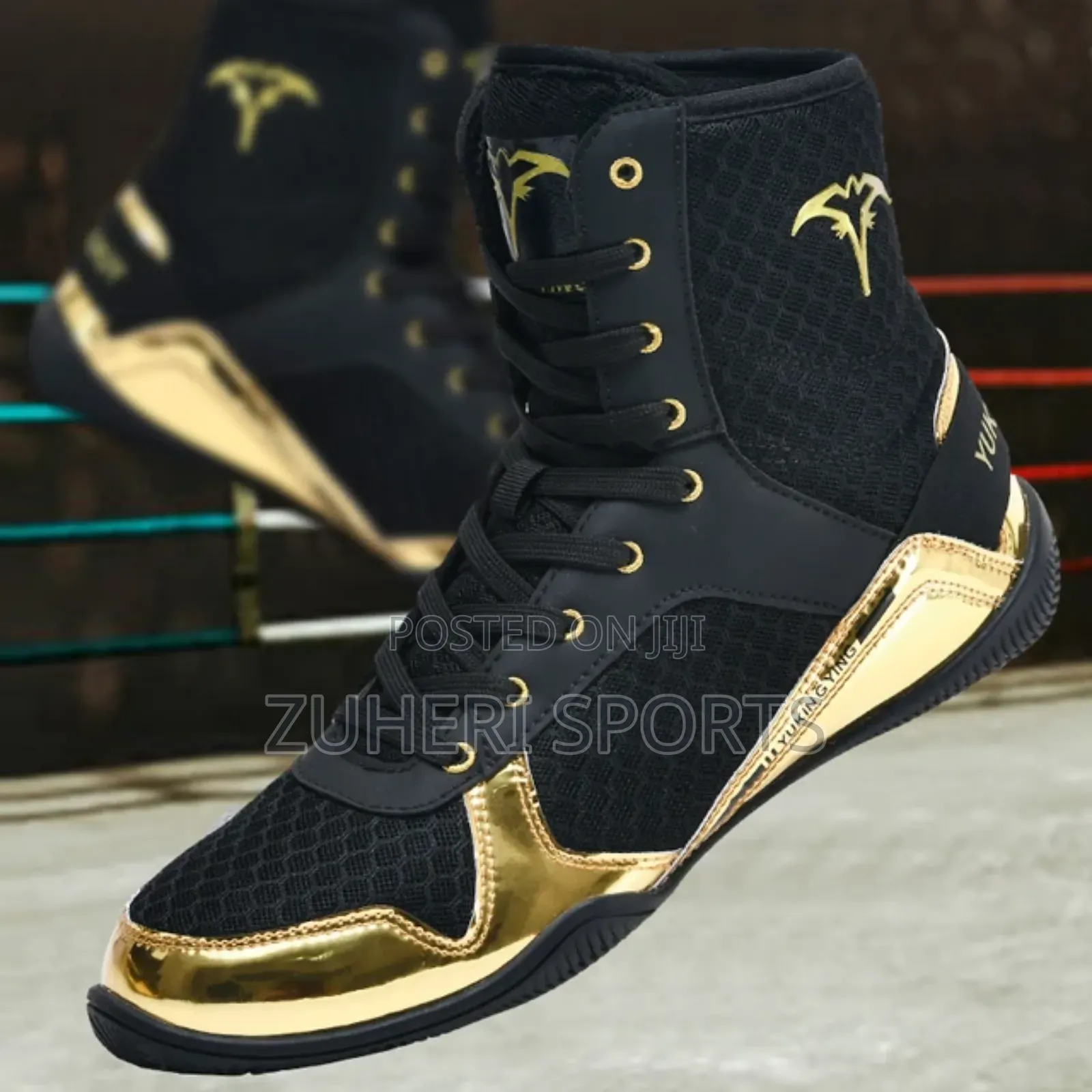 Boxing Shoes; Ring Boots, Comfortable, Grip High Flight