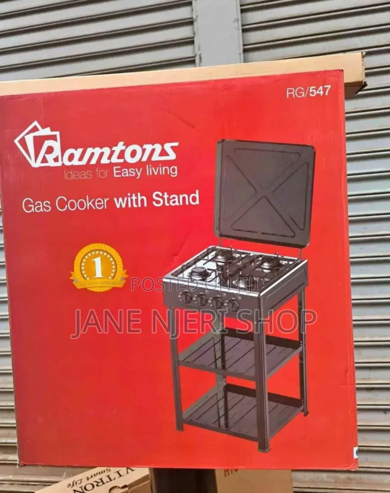 Amazing 4burner Ramtons Cooker With Shelves
