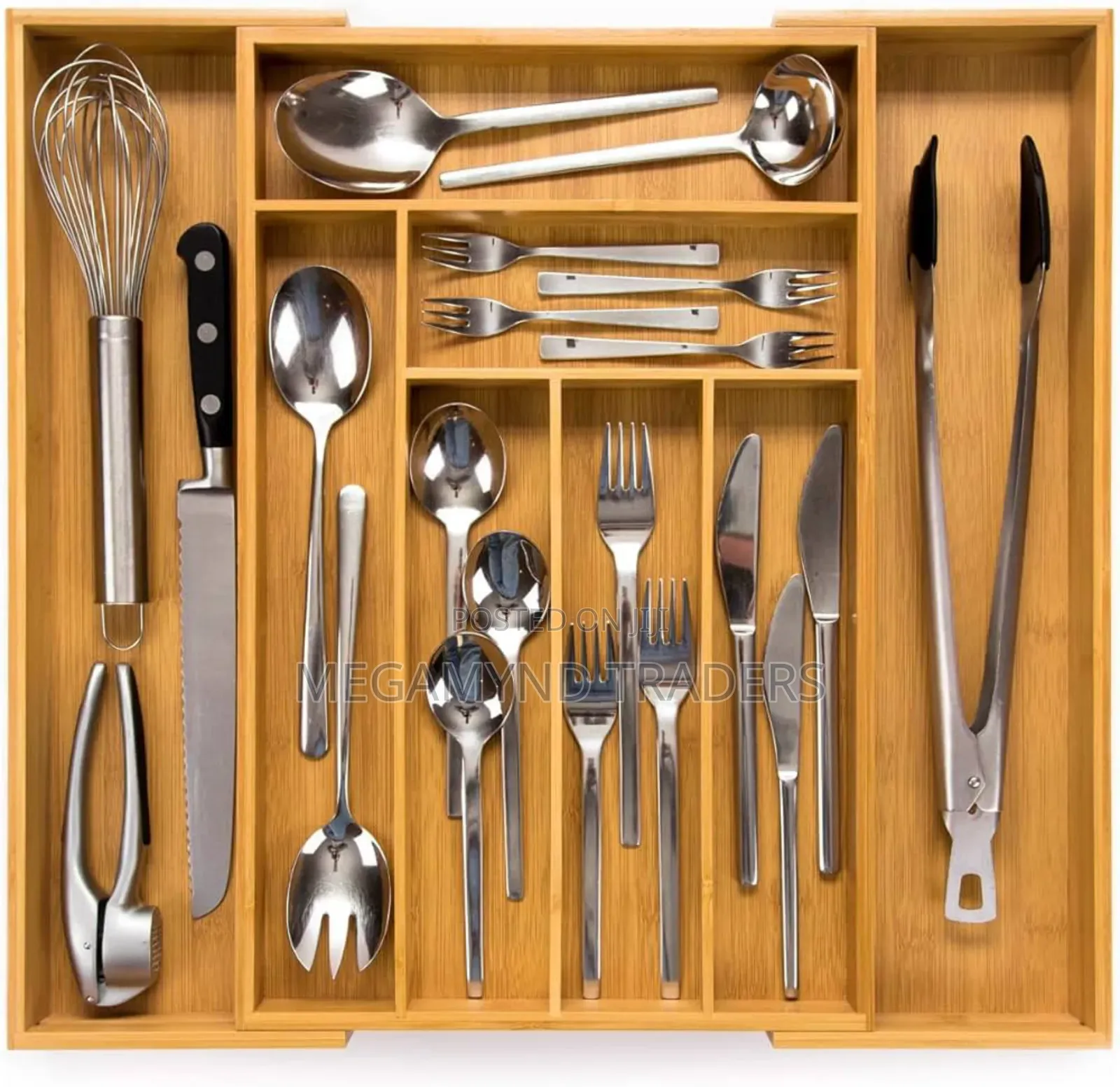 Bamboo Drawer Organizer/Cutlery Organize Wooden