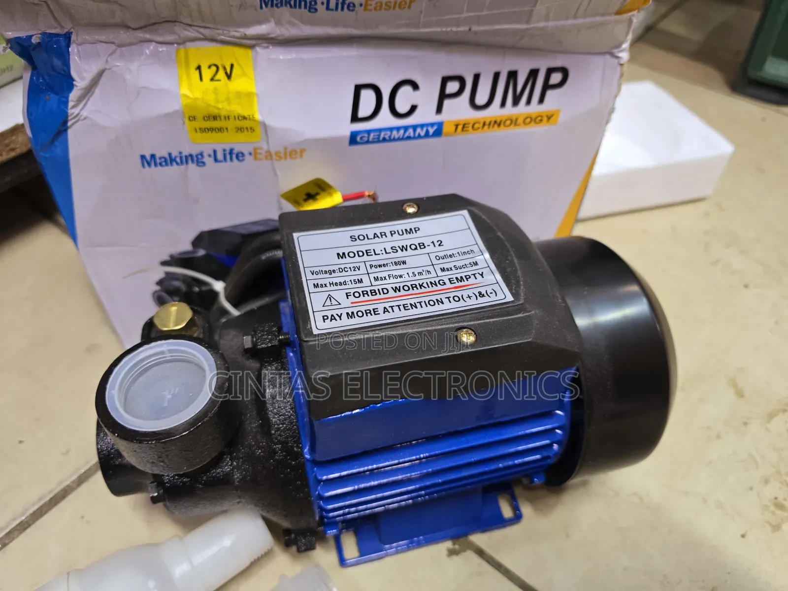 180w,15m DC Booster Pump