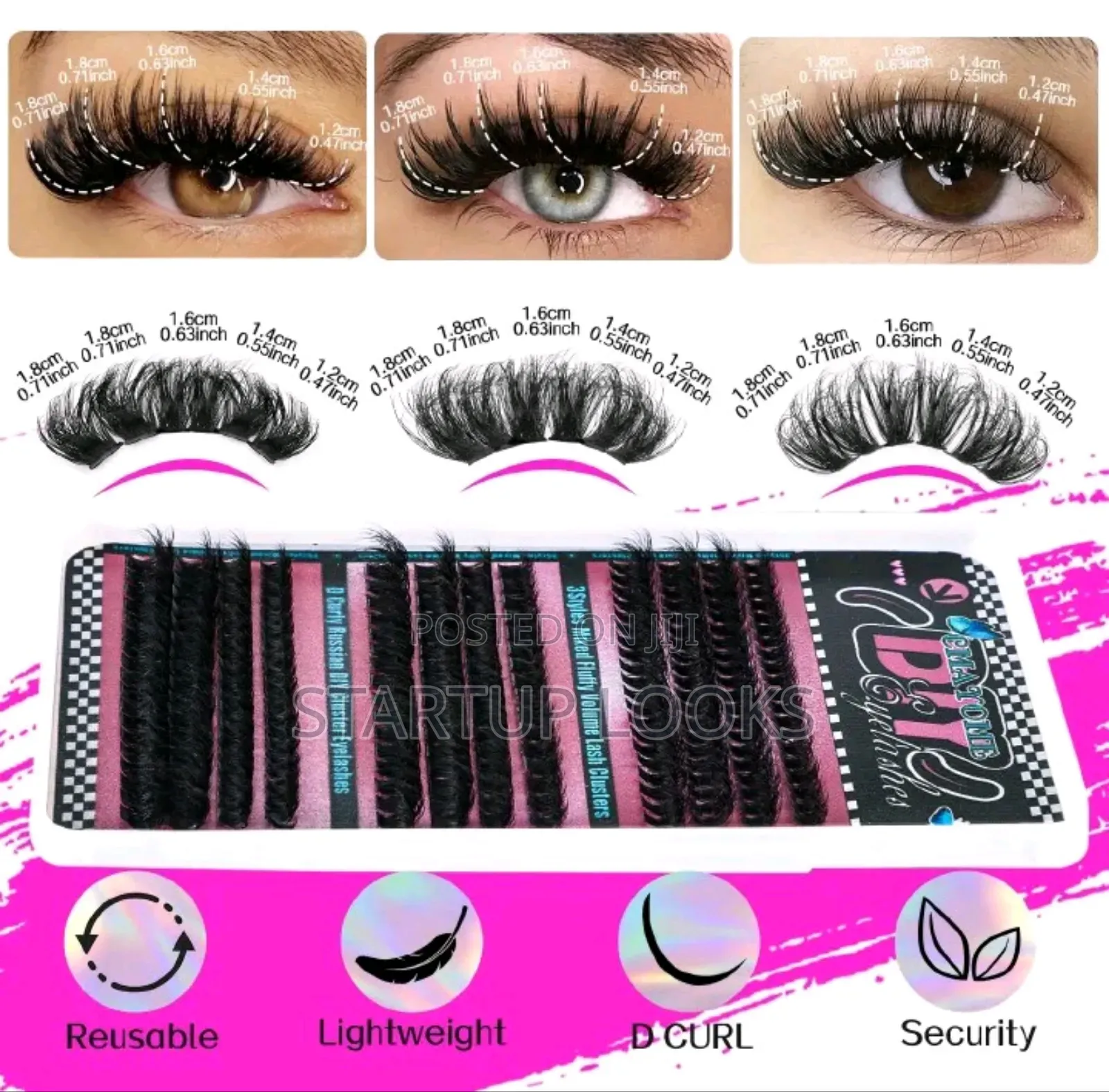 Clusters False Eyelashes Natural Thick False Eyelashes
