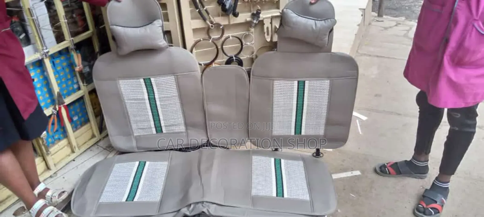 Grey 5 Seater Leather Seat Outer Cover