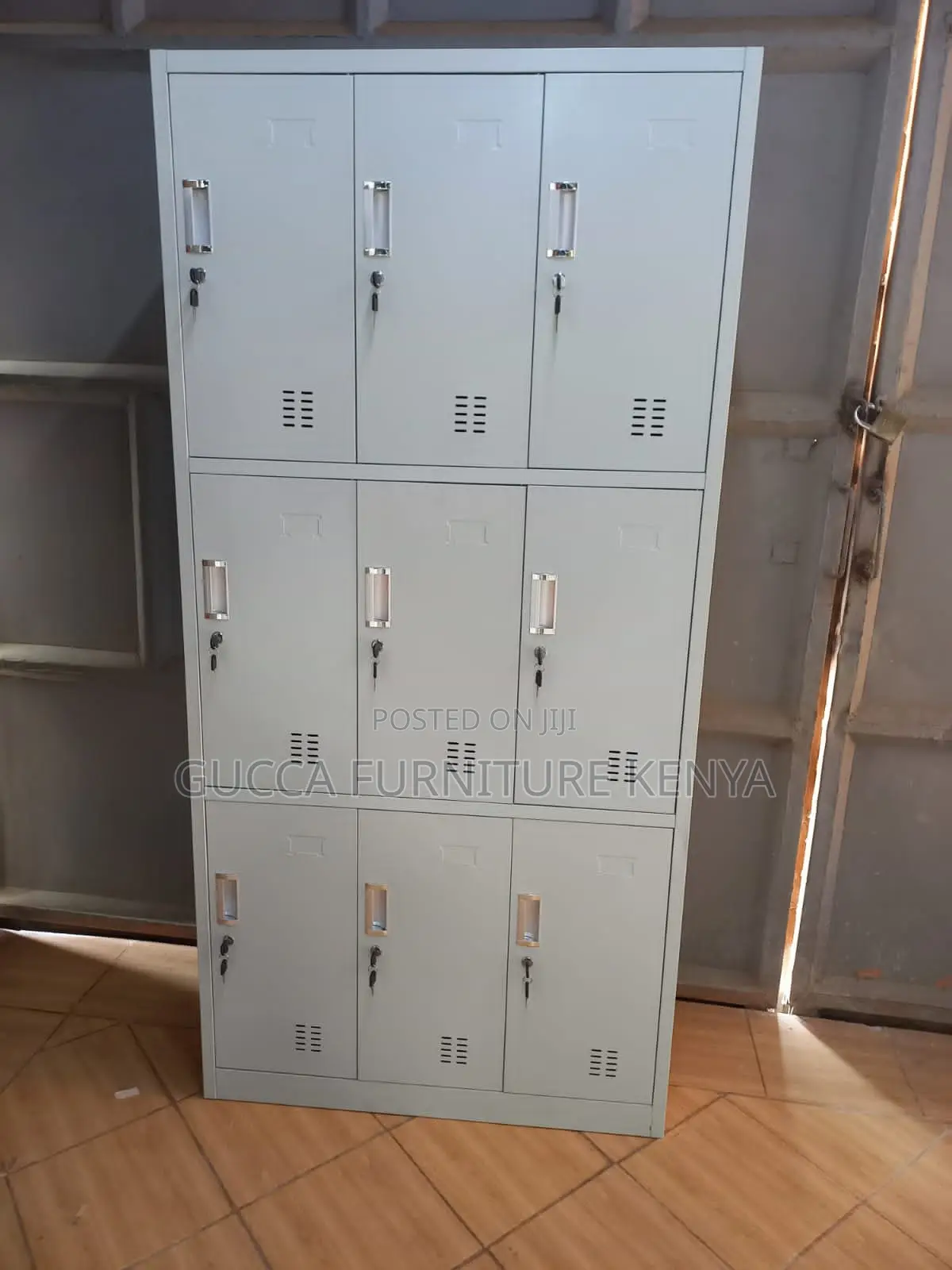 Cabinets:9 Doors Lockable Steel Storage Cabinet