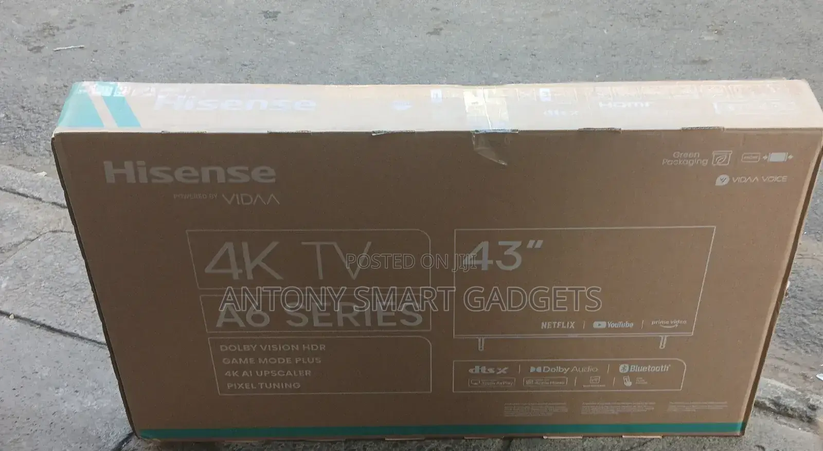 Television
Hisense 43 Inch Smart Uhd Tv 43a6nken