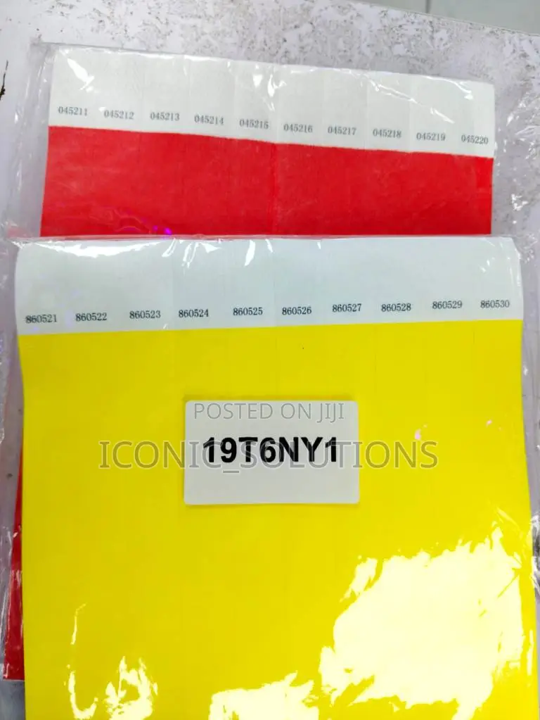 Plain Event / Party Wrist Bands (Tyvek)