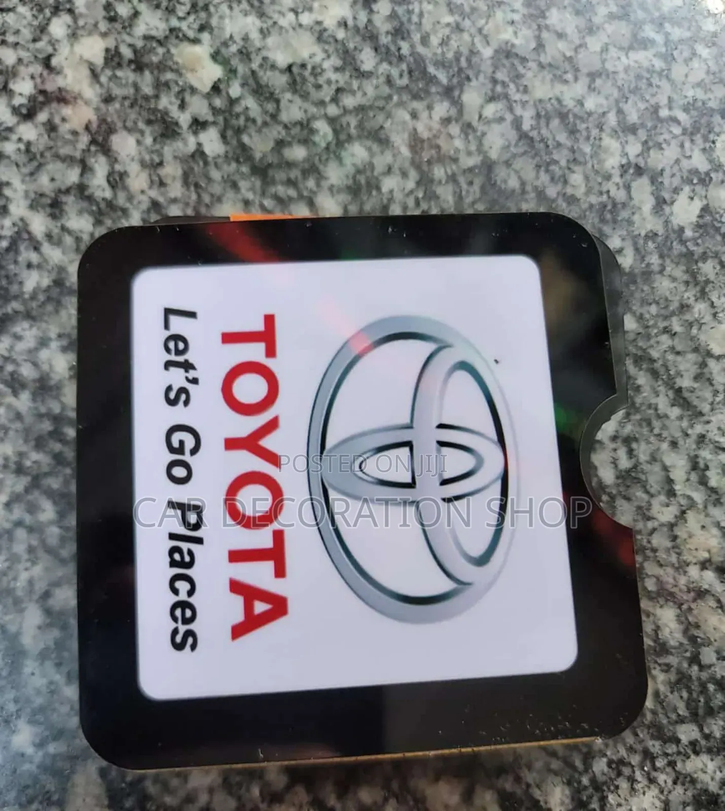 Toyota Black Insurance Holder Self Adhesive