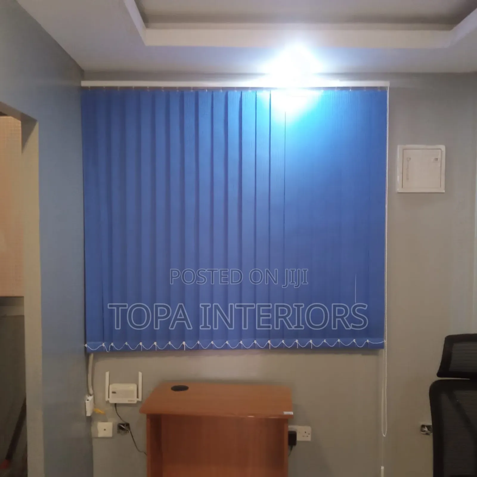 Sky Blue Office Decor Window Blinds Office Window Curtains