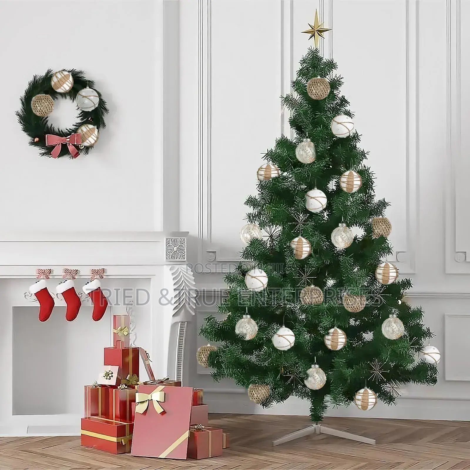 6 Feet Christmas Tree With No Balls Y8k