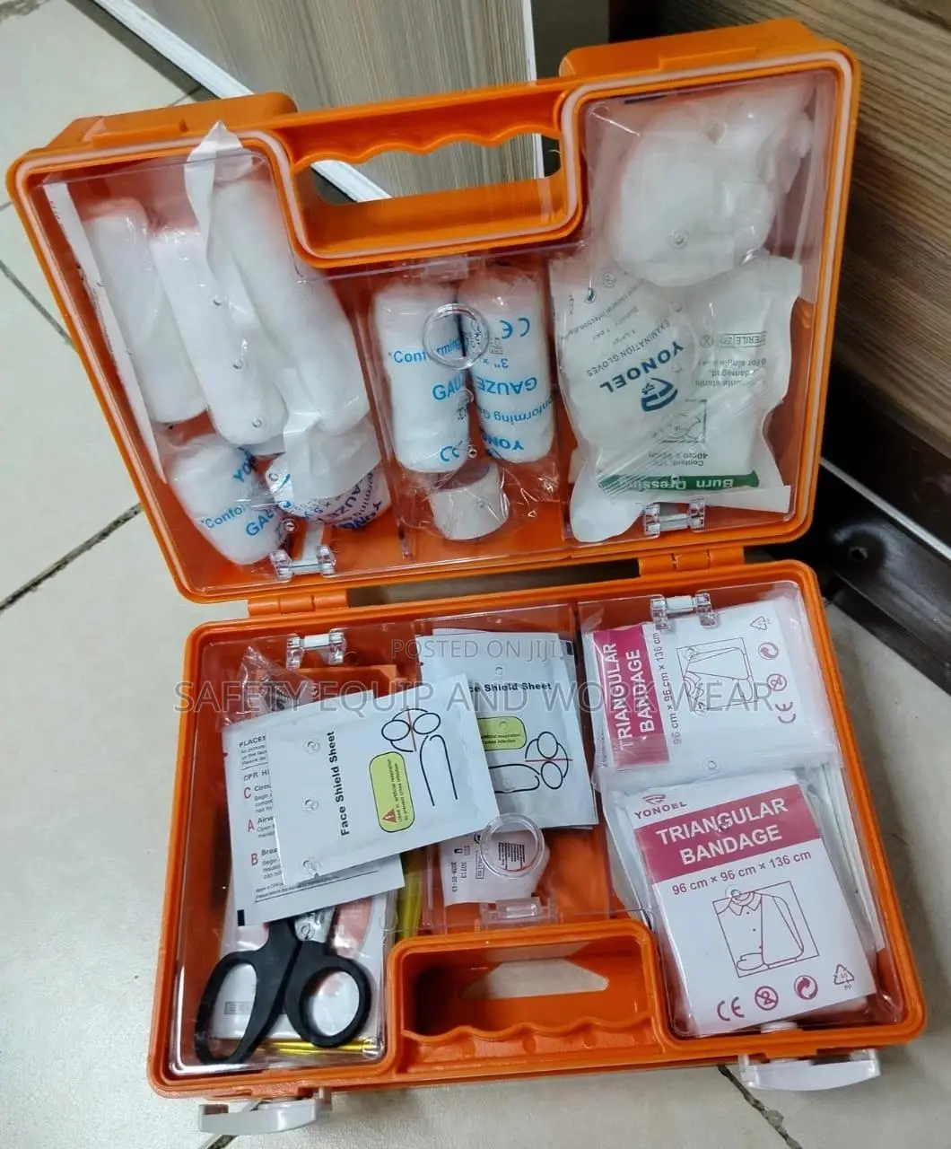 First Aid Metal Red Kit