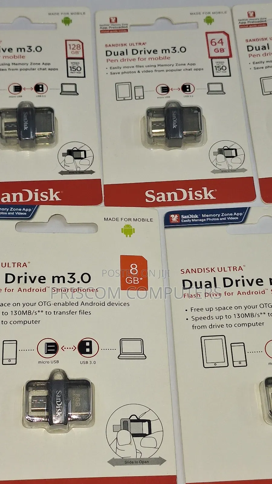 Sandisk Flash Disk Drive OTG 8GB,16gb, 32GB, 64GB, 128GB