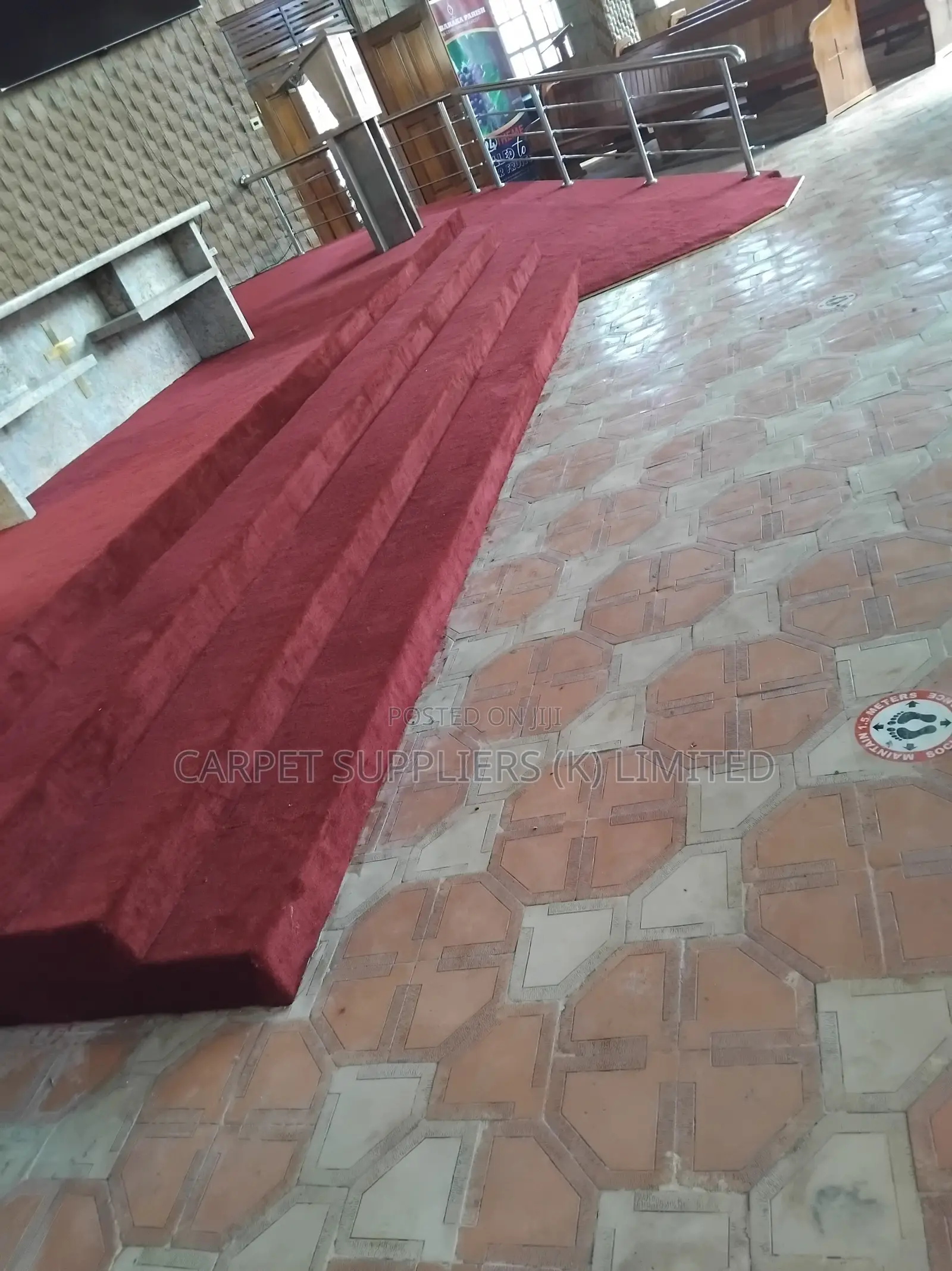 Pulpit Maroon Carpet