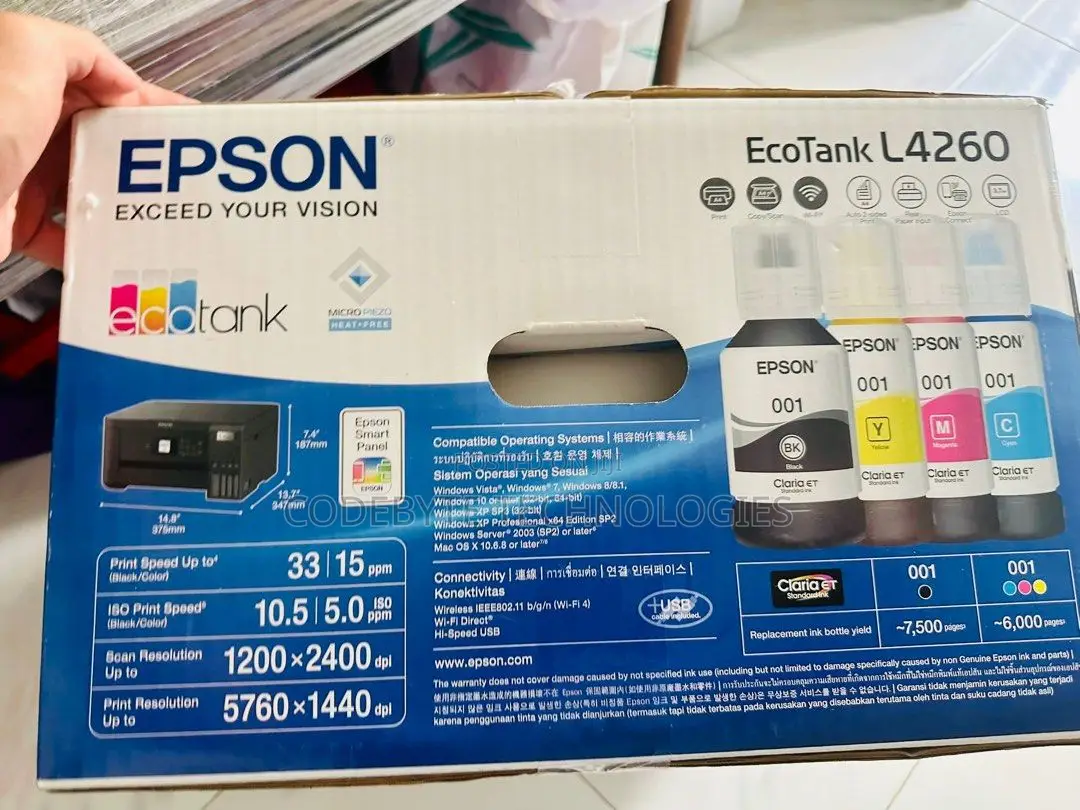 Epson Ecotank L4260 All-in-One Wi-Fi Duplex Inktank Printer