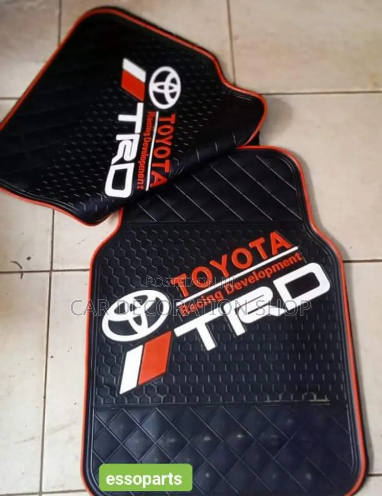 Toyota Unique Logo 5pc Dust Floor Mats