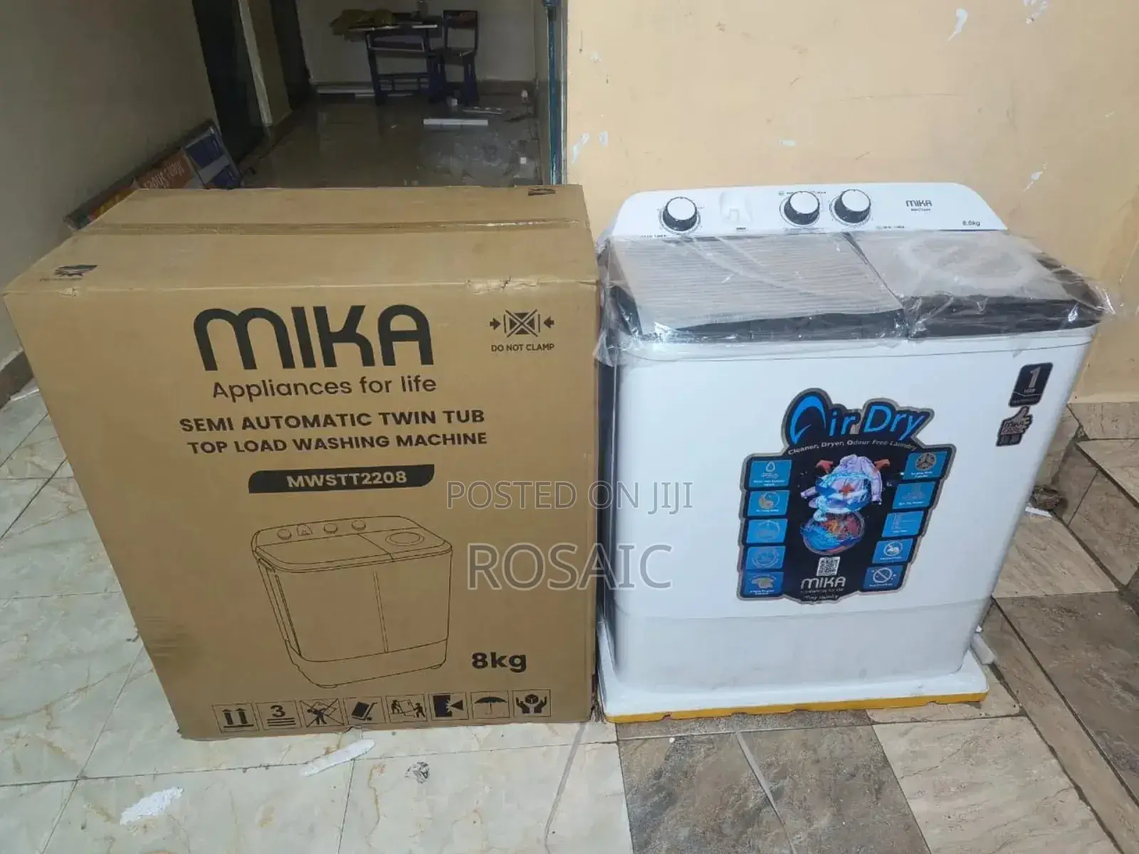 Mika 8kgs Twin Tub Washing Machine