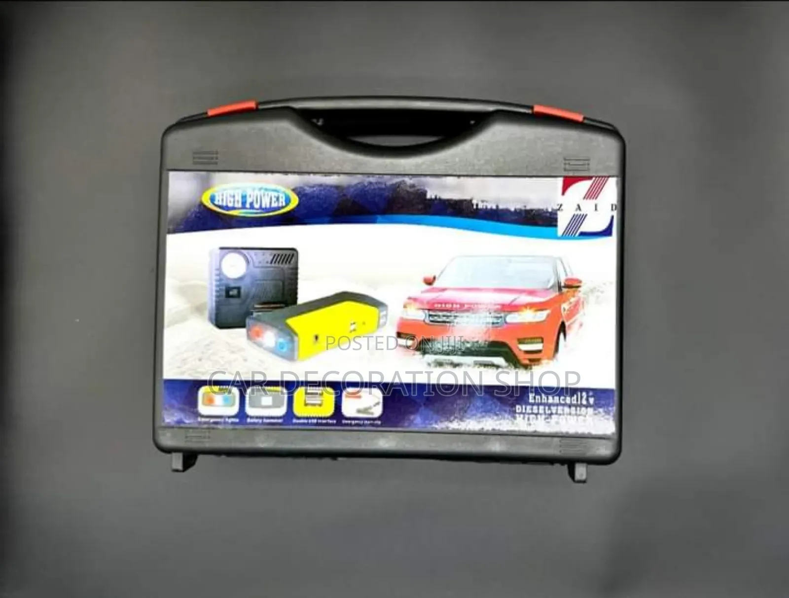 Car 2in1 Jumpstarter Powerbank With Emergency Tire Inflatort