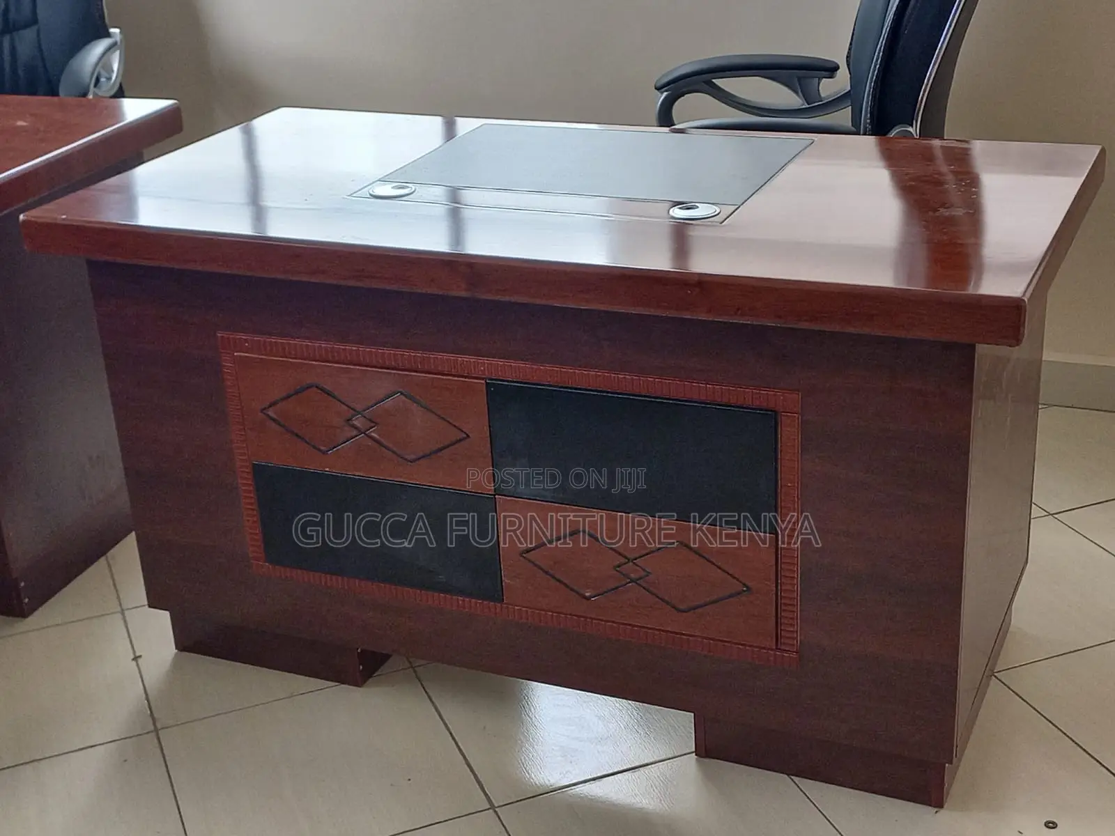 Office Tables:1.2 Meters Executive Mahogany Study Table