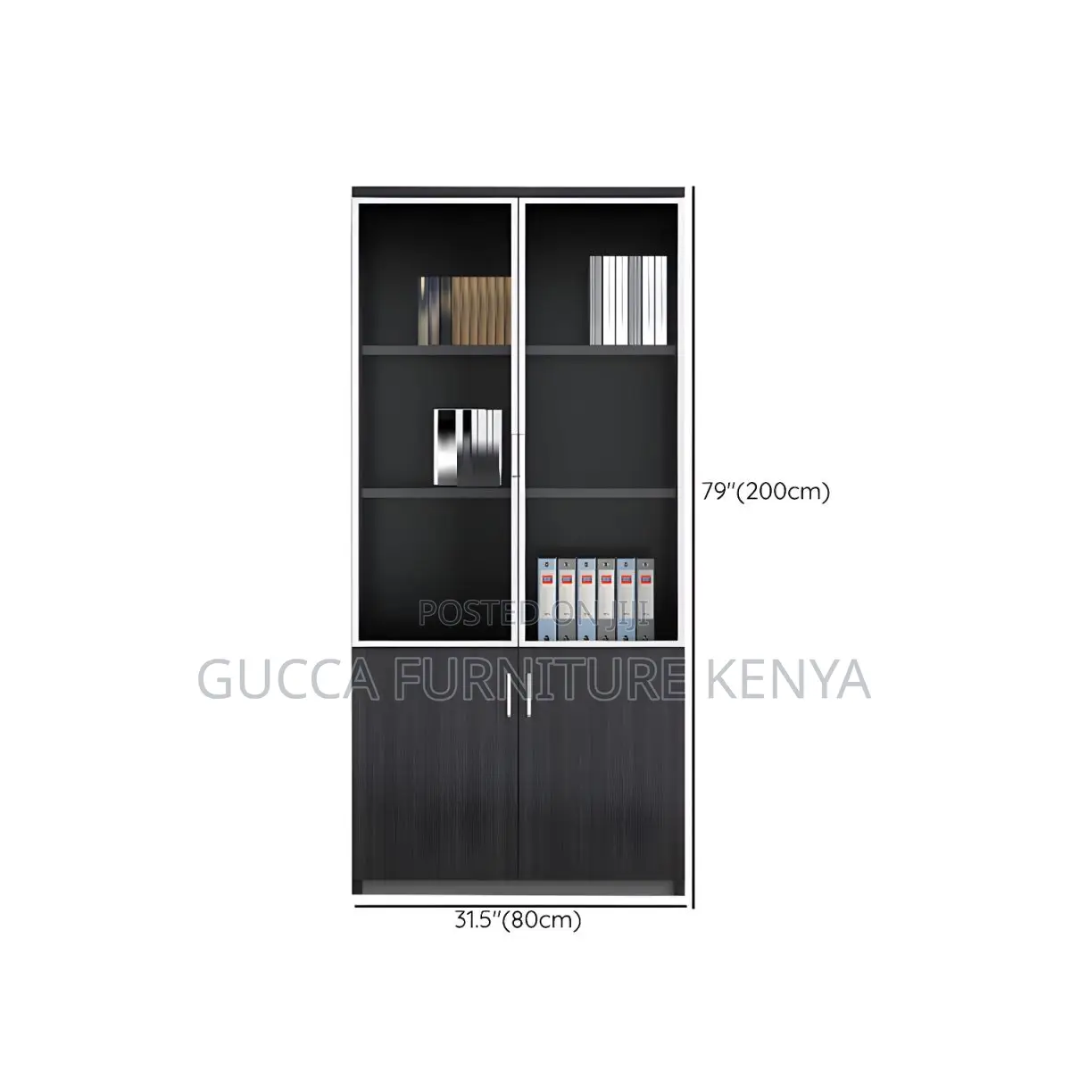 Cabinets: Clear View 2-Door Wood Office Storage Cabinet