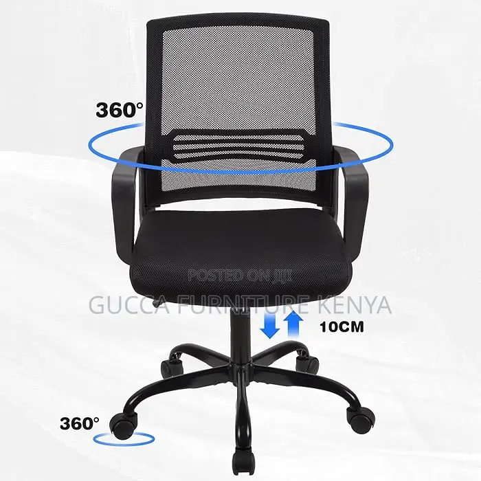 Office Chairs: Ergonomic Swivel Chair With Lumbar Support