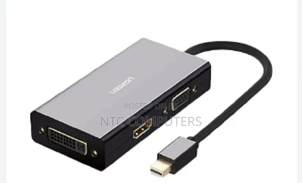 UGREEN Mini Displayport to HDMI/VGA/DVI Converter (Black) -