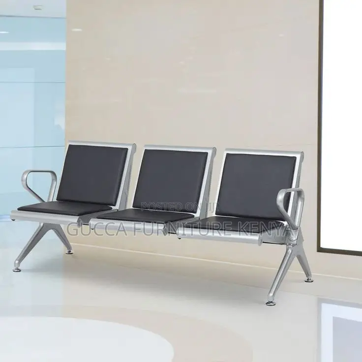 Benches:3-Seater Heavy Duty Padded Hospital Waiting Bench