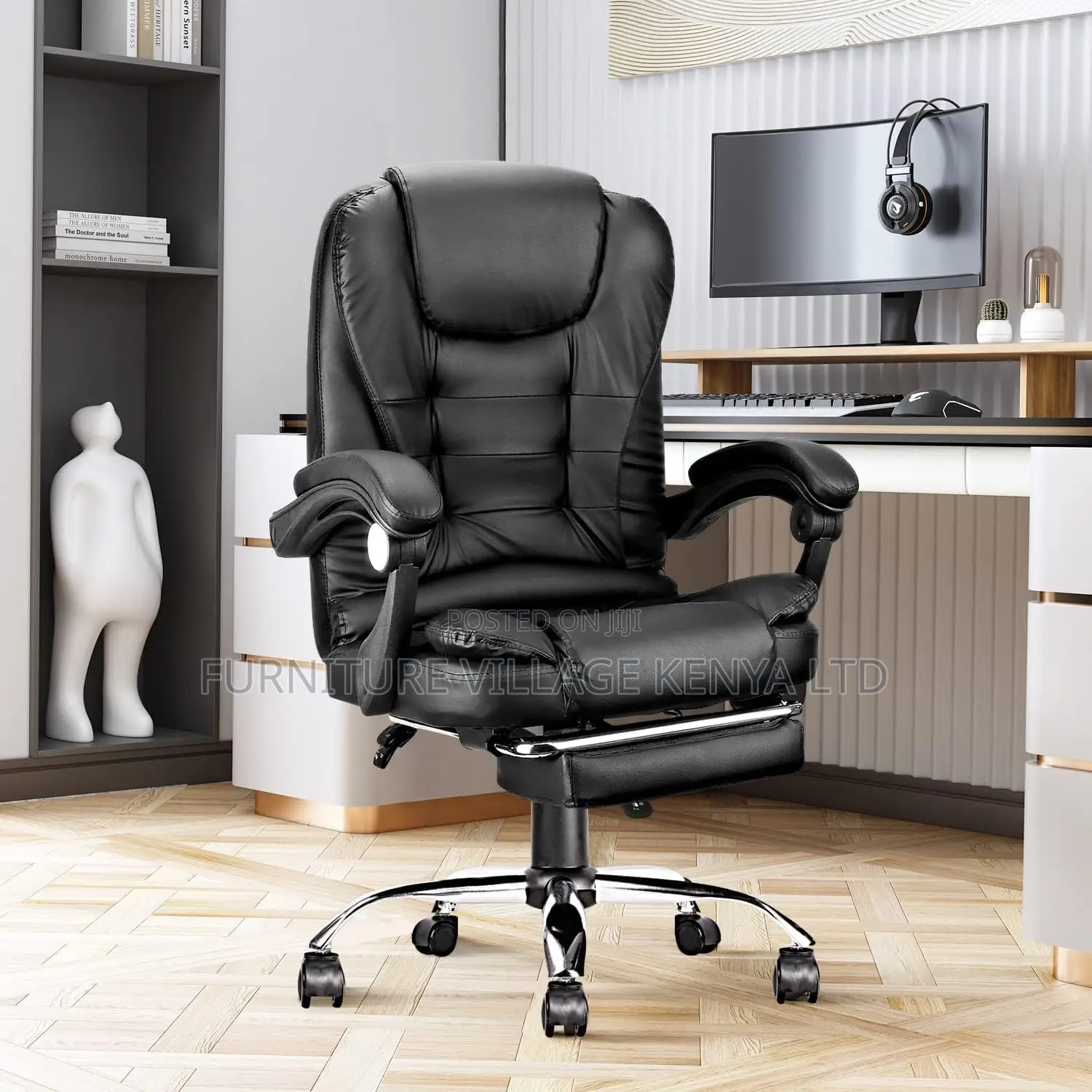 Office Seats; Managerial Executive Chair With Foot Rest