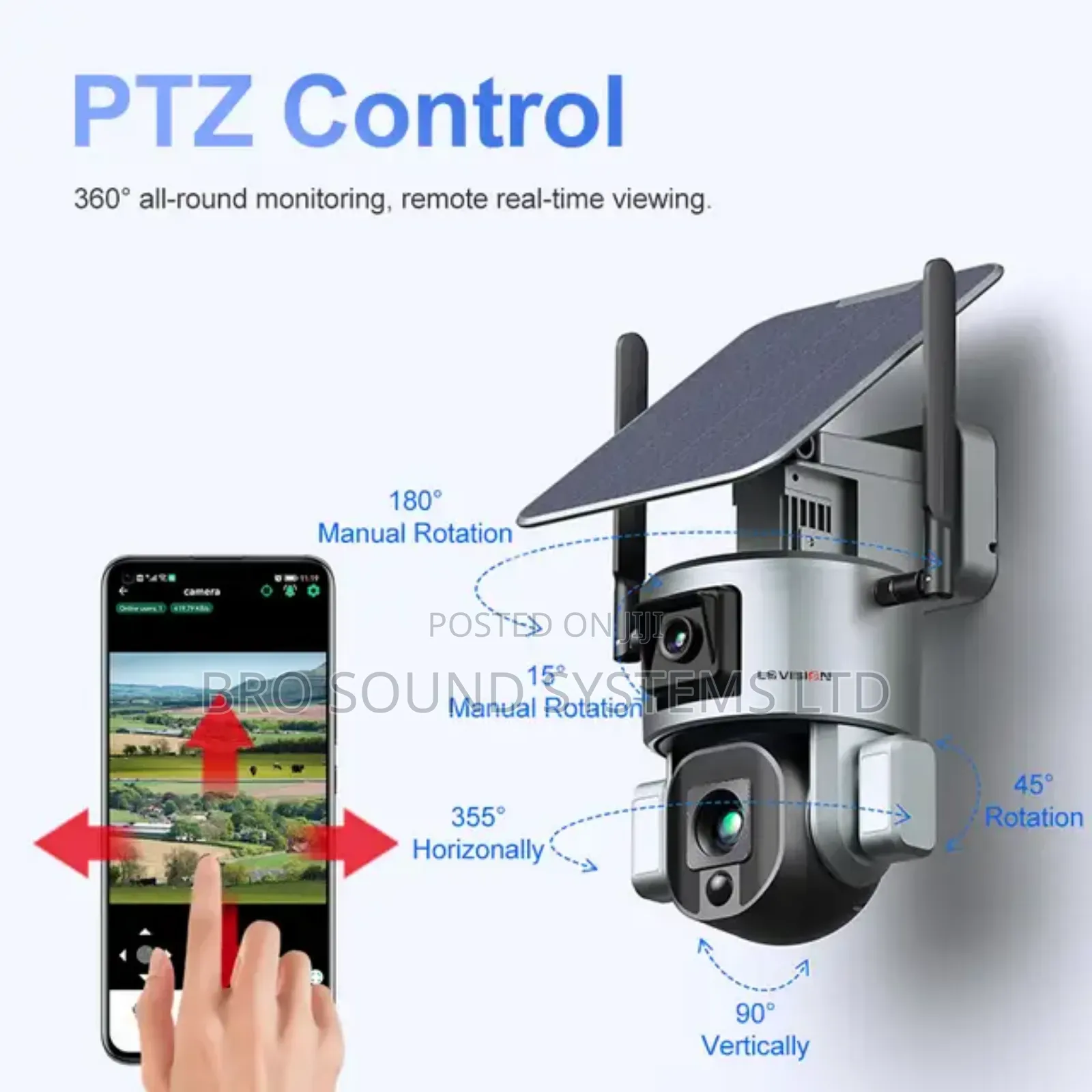 20x Zoom 4g Dual Lens 4mp Hd Outdoor PTZ Solar CCTV Camera