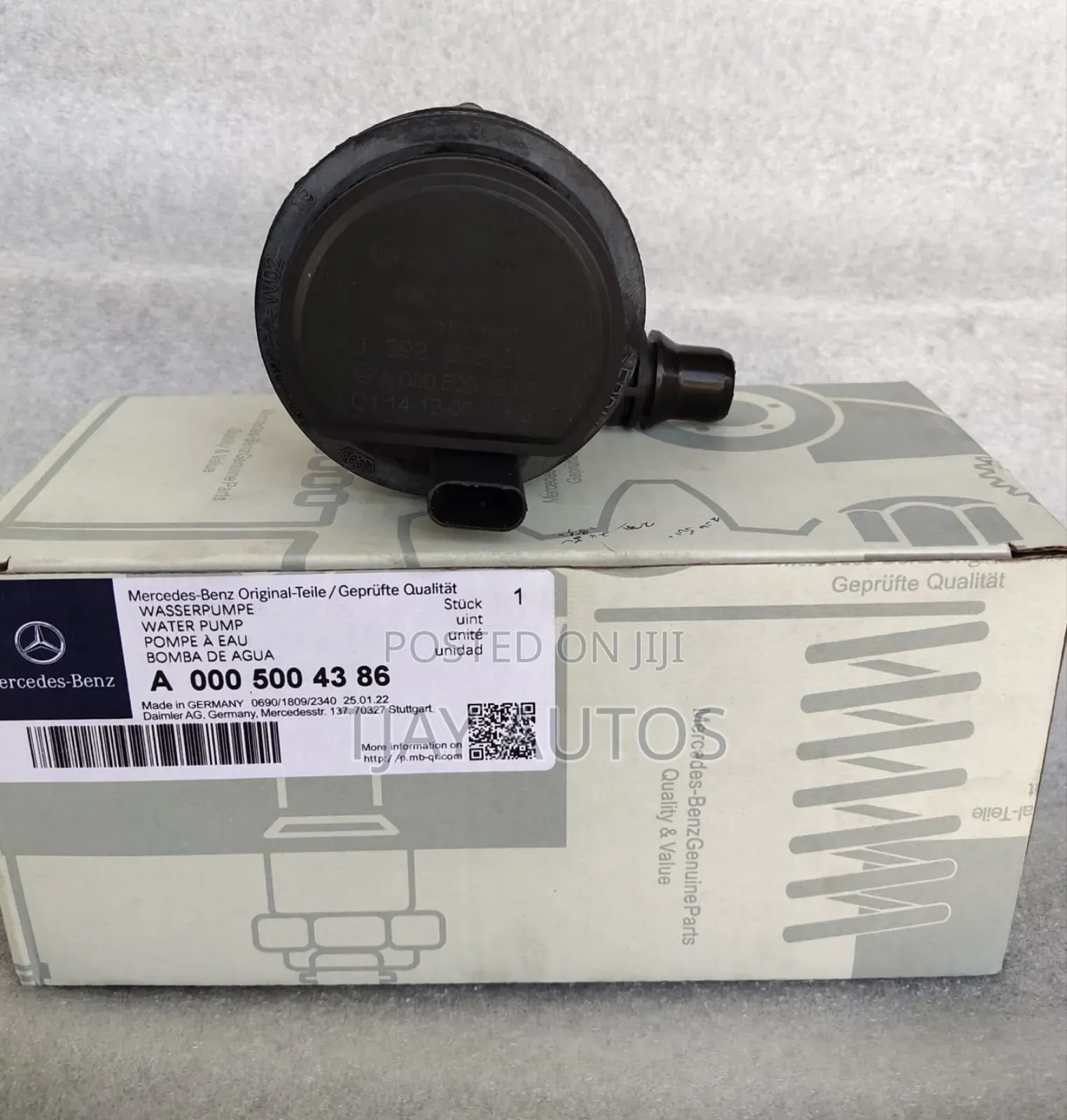 A 0005004386 Auxiliary Water Pump for MERCEDES GLA GLC GLE