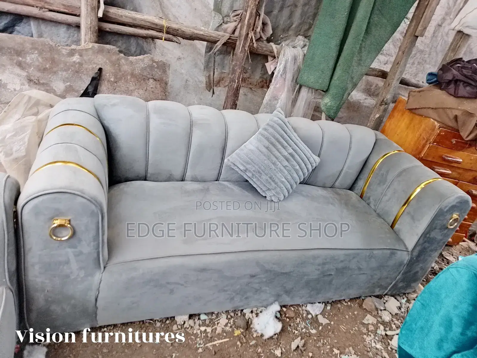 Grey Three Seater Ready at Fair Price