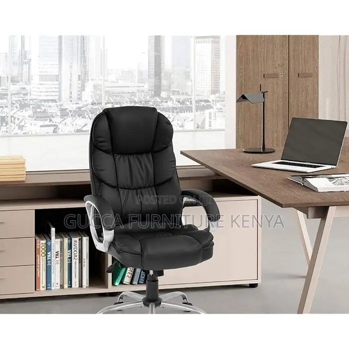 Office Chairs: Executive PU Leather Task Chair With Armrest