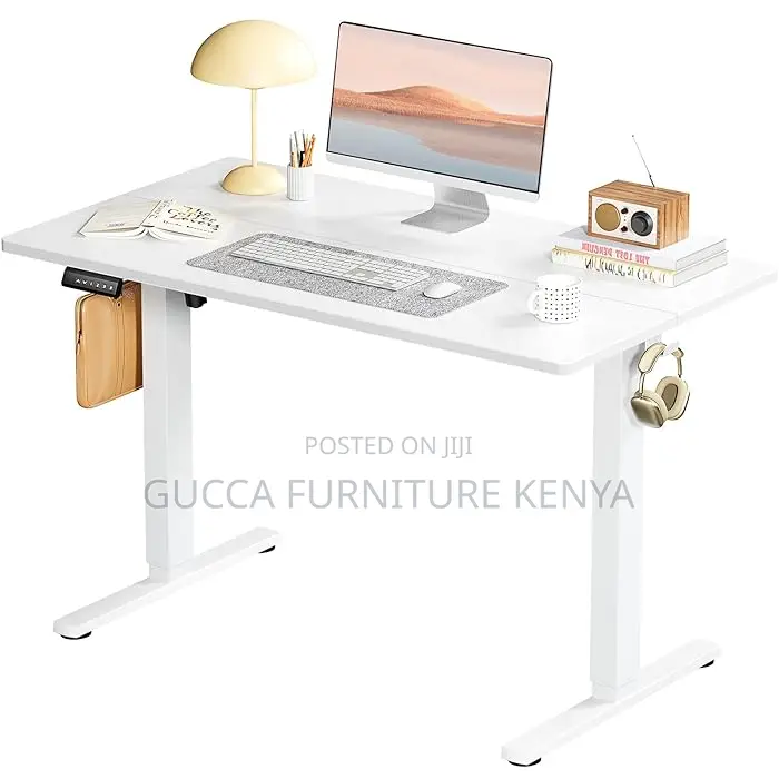 Office Tables: Ergonomic Rising Sit Stand Computer Table
