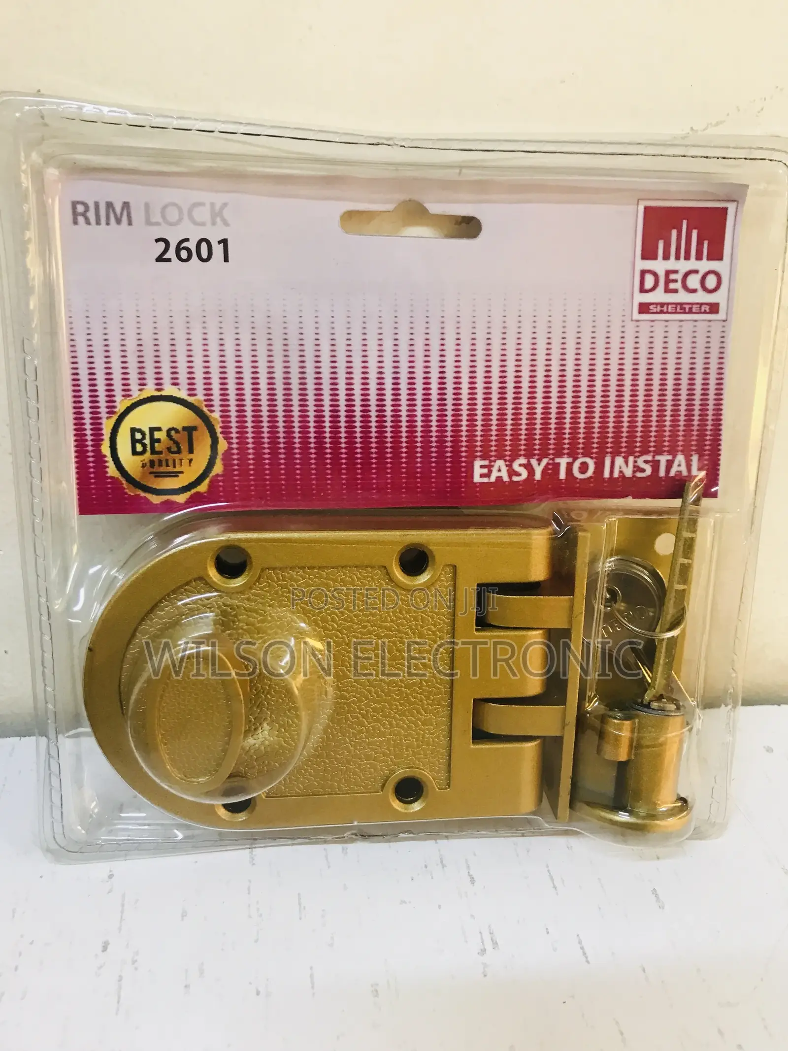 Rim Lock. Deco 2601