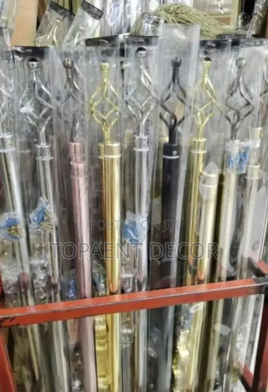 Shinny Adjustable Window Curtain Rods