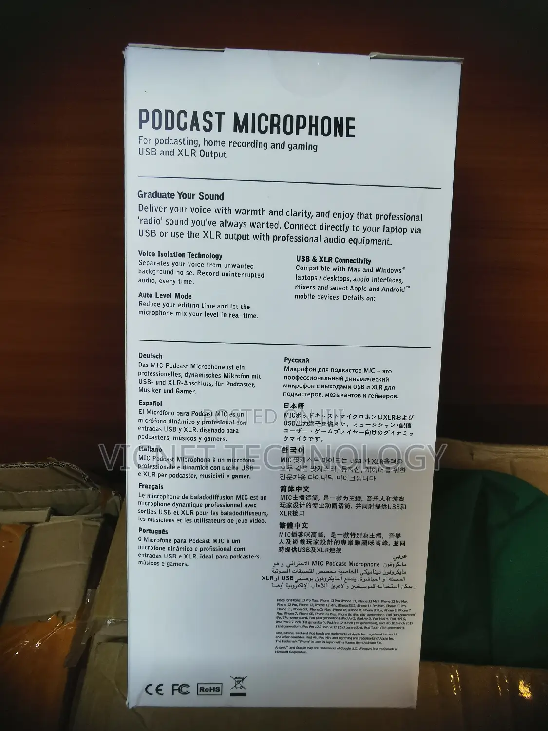 XLR PODCAST Microphone for Home Recording, Podcast Gaming